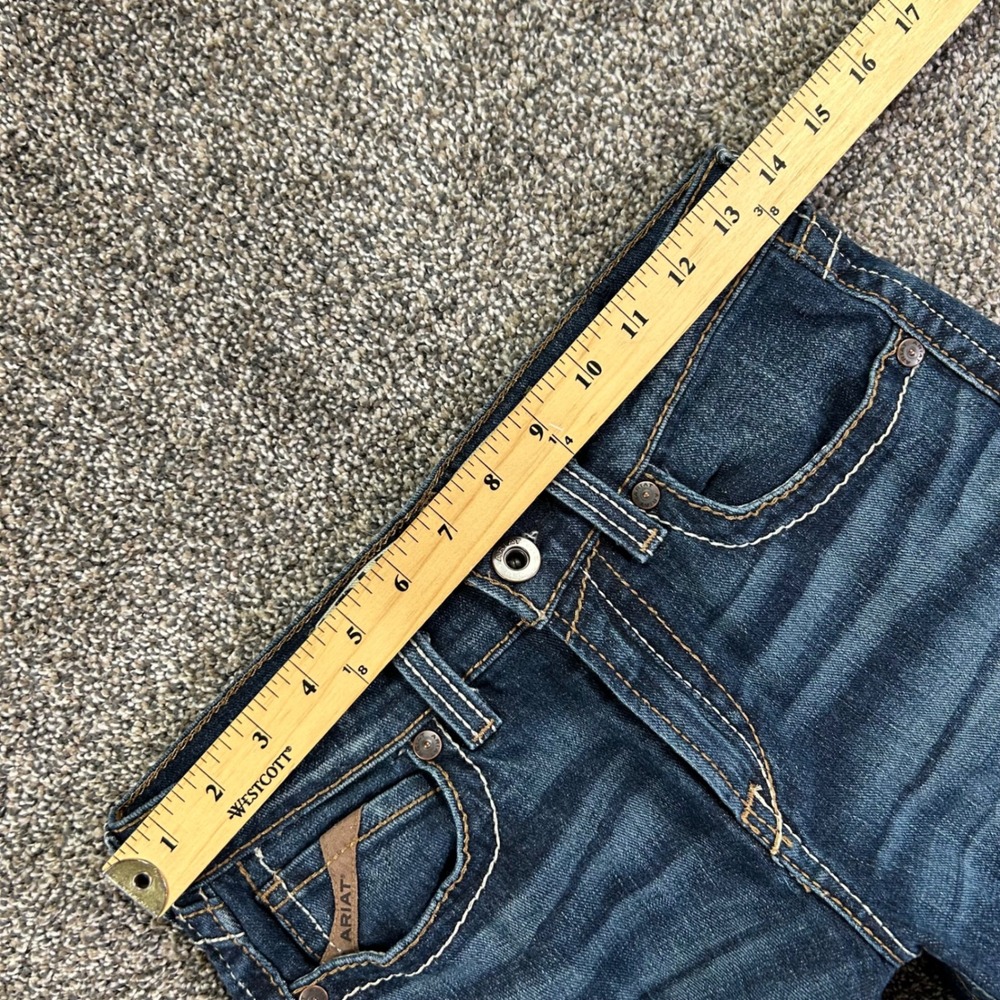 Ariat B5 Waco Slim Straight Leg Jeans Womens 16 Dark‎ Wash Denim Pants 10048253 - Picture 11 of 15